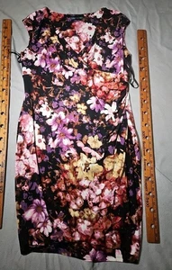 Vestido Lauren Ralph Lauren Mujer Talla Grande 18w Multicolor Floral Cambio Acanalado Midi - Imagen 1 de 15