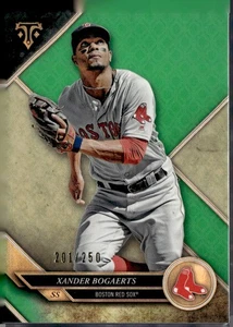 Tarjeta #58 Topps Tribute Green Xander Bogaerts 2017 serie #201/250 - Imagen 1 de 2