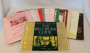 (14) Recorder Instruction Books Bach, Schott's, Erik Satie, Earls Court 1941-79 - Picture 1 of 16