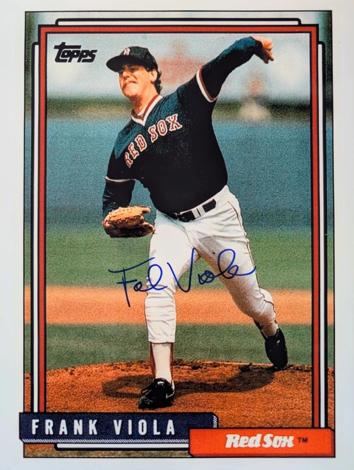Fotografía 8x10 firmada/autografiada por Frank Viola (Medias Rojas de Boston) Foto 1 de 1