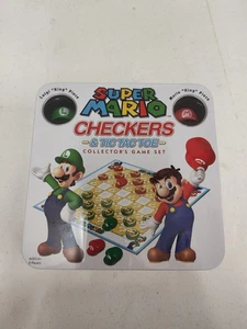 Super Mario Checkers & Tic-Tac-Toe Collector's Game Luigi Set BRAND NEW Sealed! - Picture 1 of 6