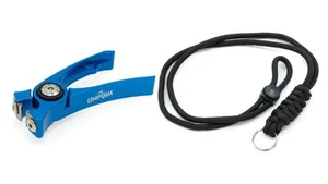 NEW UMPQUA RIVER RUN FLY FISHING LINE NIPPERS AND LANYARD IN BLUE - Picture 1 of 1