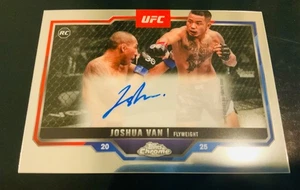 2025 Topps Chrome UFC Joshua Van Chrome Rookie Auto RC #CRA-JV - Picture 1 of 2