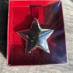Pottery barn star silver wine choker Christmas Wine - Picture 1 of 4