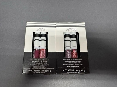 Mary Kay AT PLAY Mini Matte Liquid Lip Kit-" BERRY STRONG RED ALERT  NEW 169146 - Image 1 of 4
