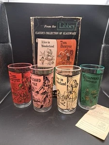 Libbey Classics Collection Storybook Tumblers Wizard of Oz Alice Wonderland - Picture 1 of 16