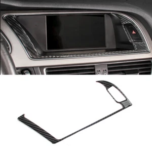 1x Telaio Navigazione GPS Console Centrale Fibra di Carbonio per Audi A4 B8 A5 2009-2016 - Foto 1 di 5