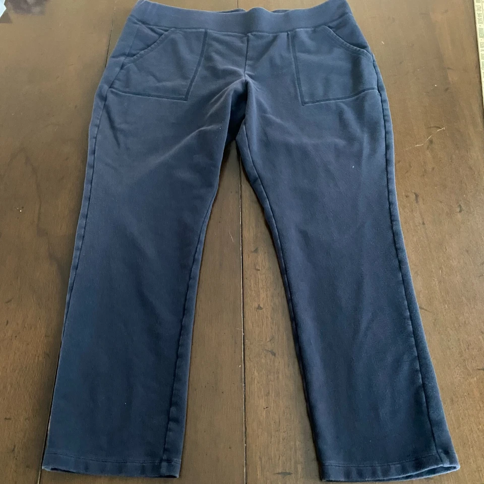 Pantalones deportivos para mujer Made For Life PXL azul marino algodón elástico cintura elástica Foto 1 de 4