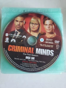 Criminal Minds Season 1 Disc Only Loose DVD TV Series Paramount Pictures - Picture 1 of 12