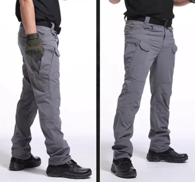 Tactical Cargo Pants Mens Work Pants Combat Outdoor Waterproof Hiking Trousers - Image 1 of 4