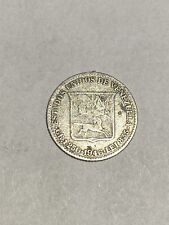 1946 Venezuela 1/4 Bolivar - Silver .835 - Nice old silver coin!