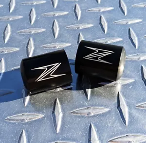 Z Logo Bar Ends Sliders - Z250 Z300 Z400 Z650 Z750 Z800 Z900 Z1000 ZH2 Kawasaki - Picture 1 of 3