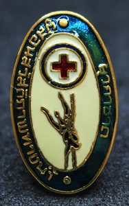 SOCIEDAD DE LA CRUZ ROJA TAILANDESA - PARCHE OFICIAL DE PINES DE METAL OVALADO AZUL - Imagen 1 de 2