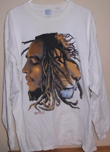 vintage 1990s Bob Marley Lion long sleeve t shirt XXL - Picture 1 of 4