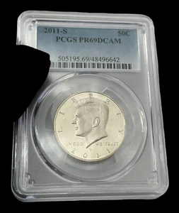American coin Kennedy Half Dollar 50C 2011-S Graded PCGS PR69DCAM - Picture 1 of 2