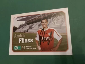 K. Offenbach, A. Fliess, 11/12, cartolina autografata, calcio - Foto 1 di 1