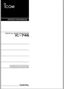ICOM IC-746 Instruction Manual - Picture 1 of 1