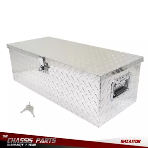 Caja de herramientas de almacenamiento de aluminio de 30 "x 13 "x 10" para camioneta pickup remolque de servicio pesado - Imagen 1 de 13