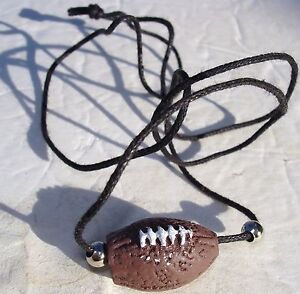 FOOTBALL NECKLACE ( LOT OF 12 ) RESIN. CARNIVAL TOYS, PARTY FAVORS