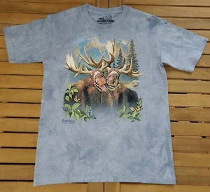 The Mountain Child Youth Medium Moose Selfie Unisex T-Shirt NH Gift Shop  - Picture 1 of 7