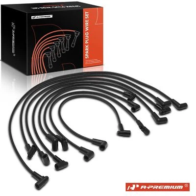 Juego de 8 cables de bujías A-Premium para Chevy Malibu Impala Camaro Caprice Checker Foto 1 de 4