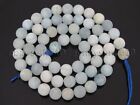 Natural Matte Aquamarine Gemstone Round Beads 15.5'' 4mm 6mm 8mm 10mm 12mm 14mm