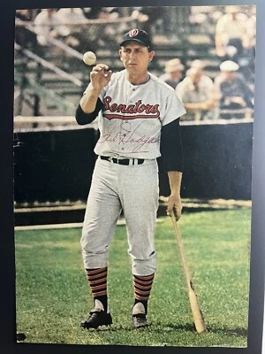 Gil Hodges Signed Photo JSA LOA Washington Senators 8"x11" - Image 1 of 2