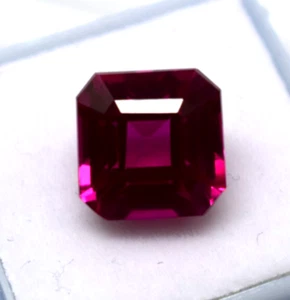 Natural Asscher Cut Hot Pink Spinel 11.05 Ct Certified Loose Genuine Gemstone - Picture 1 of 4
