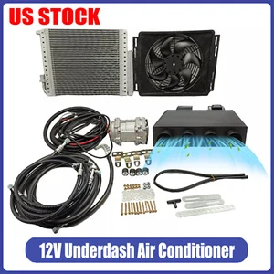 12V Universal Underdash Electric Air Conditioner A/C Unit Compressor Only Cool - Picture 1 of 19