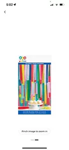 Colorful Fringe Backdrop Multicolor Birthday Party Decorations 321 Party Brand - Picture 1 of 3
