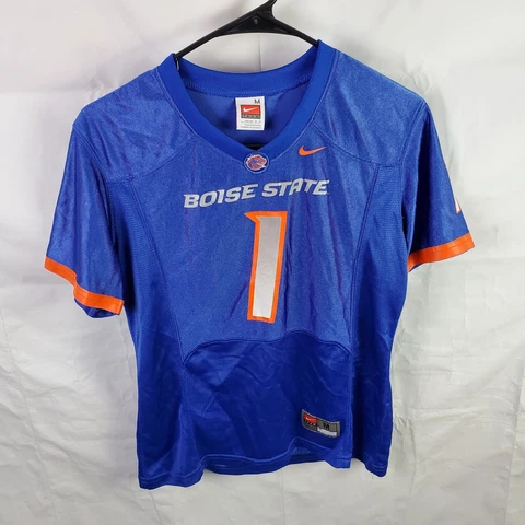 Nike Boise State Broncos Football Jersey NCAA Blue Orange Women's M 8-10 Cover