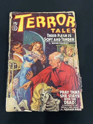 Terror Tales January Pulp Magazine Holy Grail Rare Key Cover