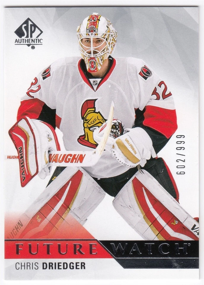 2015-16 Upper Deck SP Authentic Future Watch CHRIS DRIEDGER 221 /999 Senators RC - Image 1 of 1