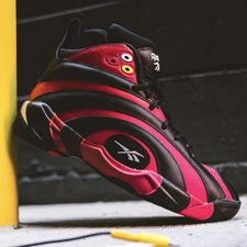 Reebok Shaqnosis X Damien Lillard Men Red Basketball Trainer Sneaker Shoes #609