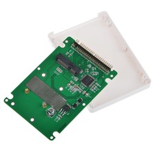 White mSATA to 2.5" PATA mSATA to 2.5" IDE Adapter Card with Case