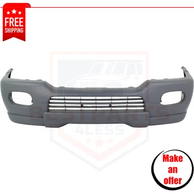 Bumper Cover front primed w/ fog lamp holes for 00-01 Mitsubishi Montero Sport Foto 1 de 4