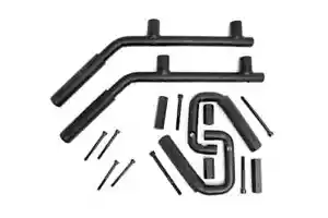 Rough Country Black Steel Grab Handle Kit for 2007-2018 Jeep Wrangler JK - 6503 - Picture 1 of 1