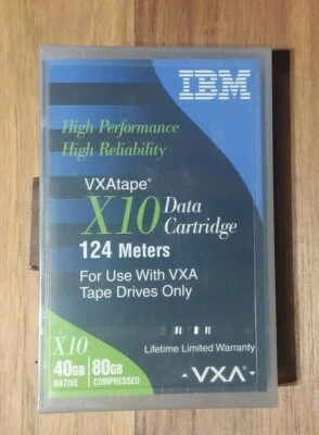 Genuine IBM VXA tape X10 Data Cartridge 40GB/80GB 124 Meters 24R2136 - Image 1 of 2