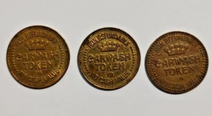 3 Tiger Fuel Car Wash Tokens Charlottesville, VA - Picture 1 of 5