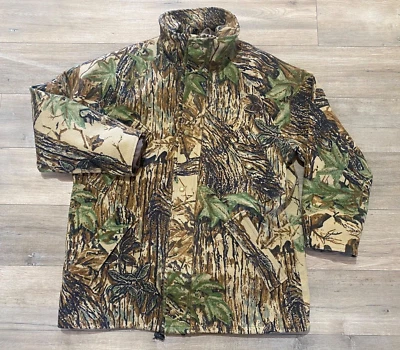 Vintage Cabelas Whitetail Clothing Mens L Jacket Camouflage Wool Goretex USA - Image 1 of 4