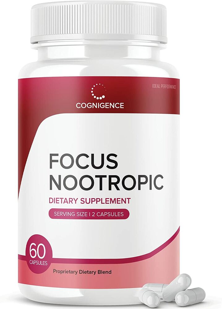 Cognigence Focus Nootropic Memory Booster Supplement Pills (60 Capsules)