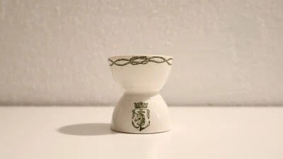 Ancien Coquetier en Porcelaine Compagnie des Messageries Maritimes - Photo 1/4