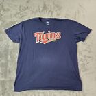 Minnesota Twins #11 Jorge Polanco T-Shirt Size Mens XXL Navy Majestic Brand