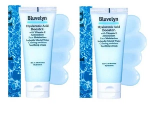 Bluvelyn Crema Lenitiva Booster Acido Ialuronico 100ml x2 | Idratante Viso - Foto 1 di 6