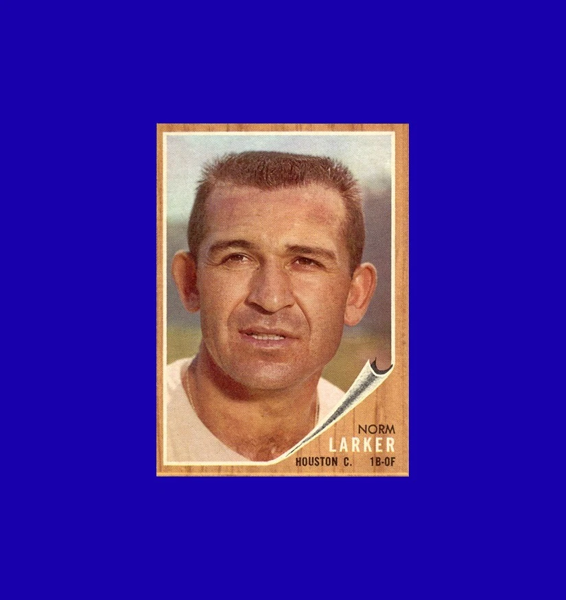 1962 Topps Norm Larker #23 - Houston Colts - Mint - Image 1 of 1