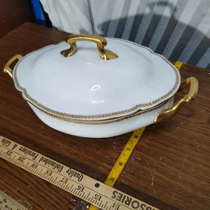 Haviland Limoges Charles R. Edmondston Washington D.C. Casserole Dish & Lid - Picture 1 of 5