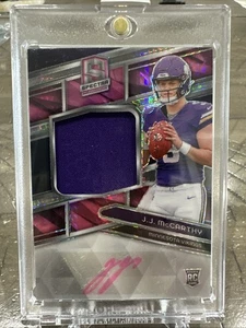 2024 Panini Spectra J.J. McCarthy True RPA /25 Pink #201 Vikings - Picture 1 of 2