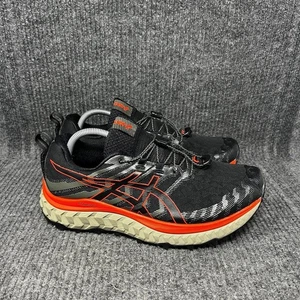 Scarpe da corsa atletica ASICS Trabuco Max Black Cherry Tomato Trail da uomo 10,5 US - Foto 1 di 8