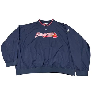 Chaqueta cortavientos suéter a cuadros Swoosh central equipo Nike Atlanta Braves XL - Imagen 1 de 7