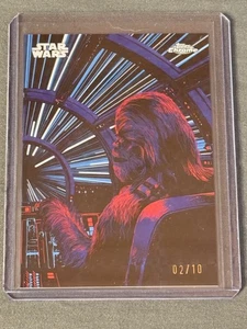 Chewbacca Kyber Light X-Fractor Short Print 2/10 - 2025 Topps Chrome Star Wars - Picture 1 of 2